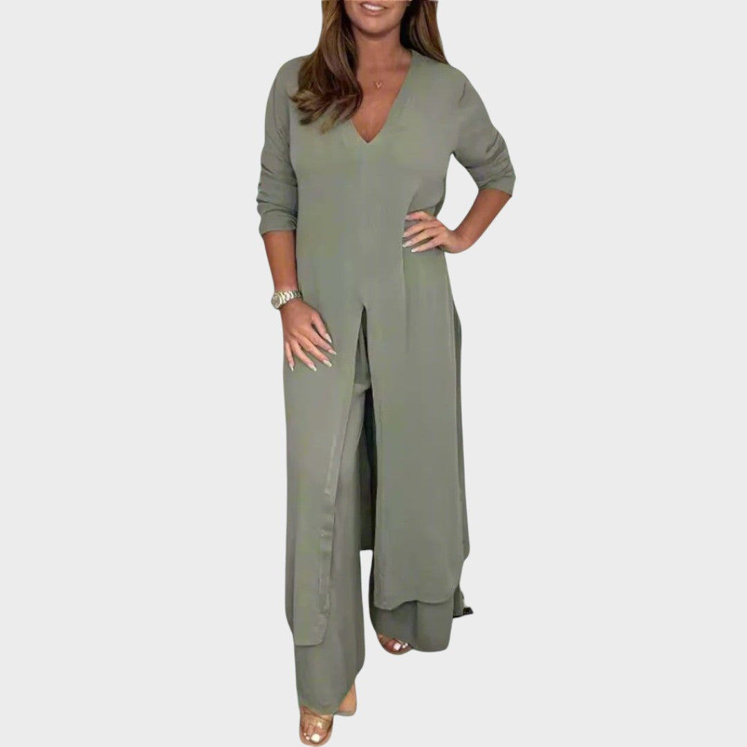Cirhildis | Conjunto de Linho Fresco, Leve e Versátil para o Verão