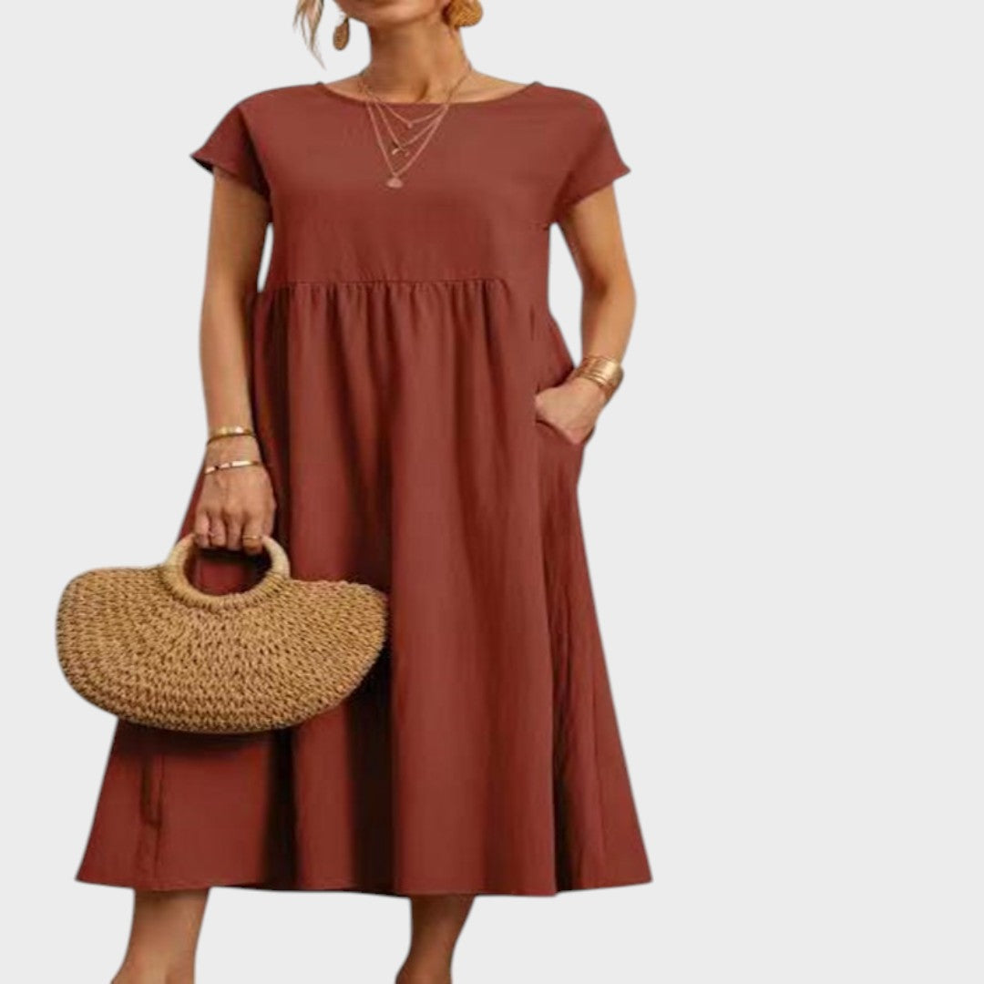 Magnolia | Vestido Casual e Elegante Leve e Fluido para o Verão