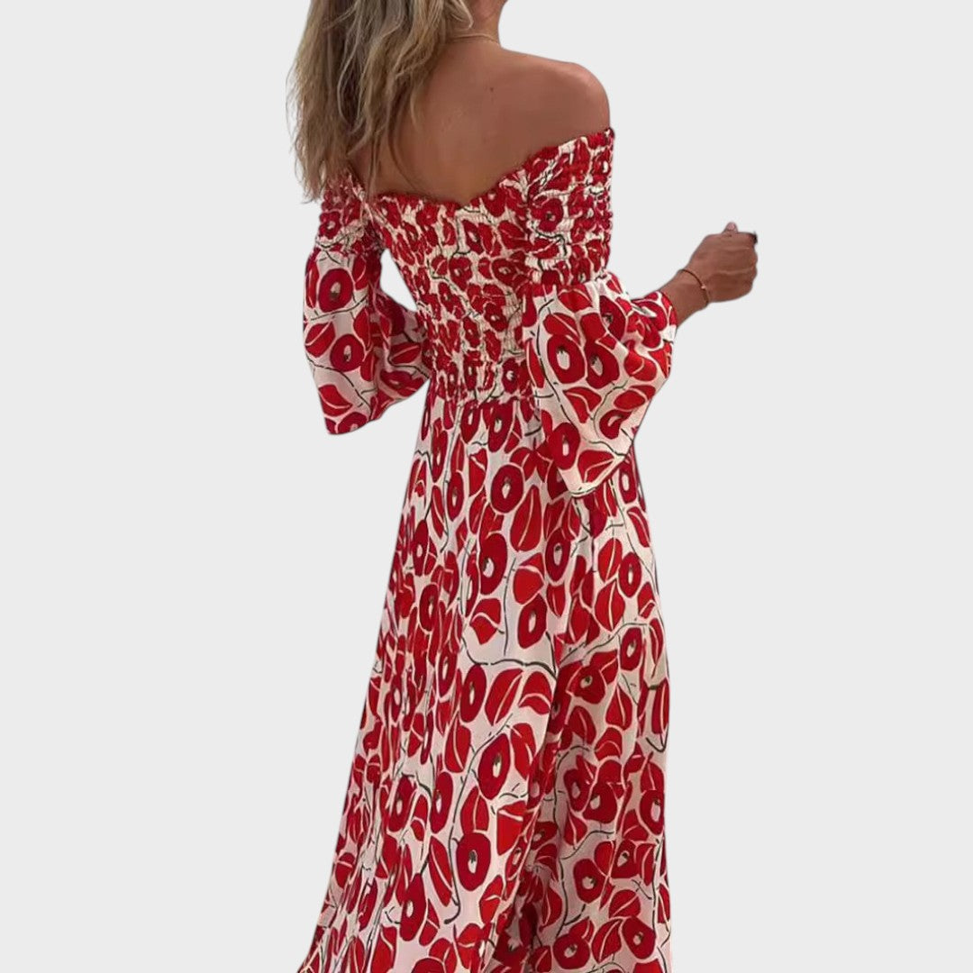 Veri | Vestido Ombro a Ombro com Cintura Elástica