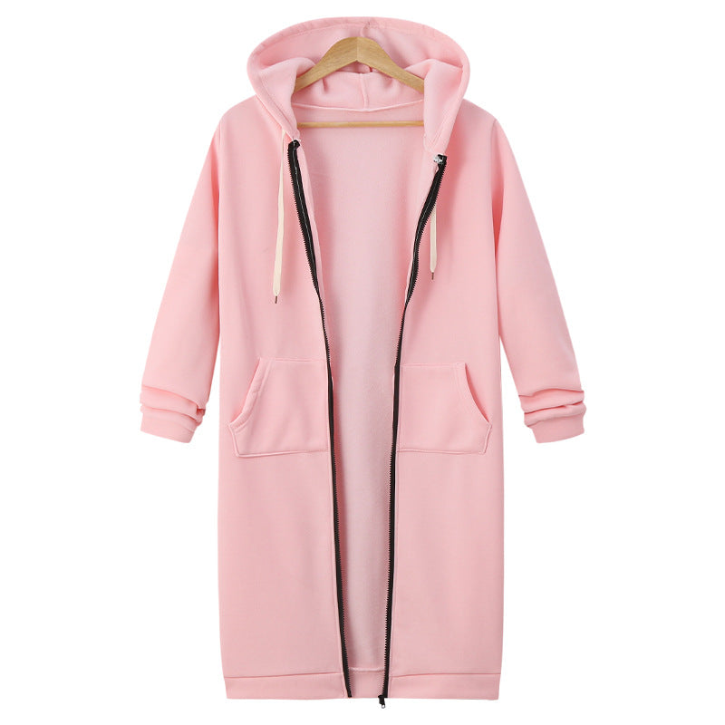 Dfida - Moletom com Capuz e Zíper em Fleece Casual