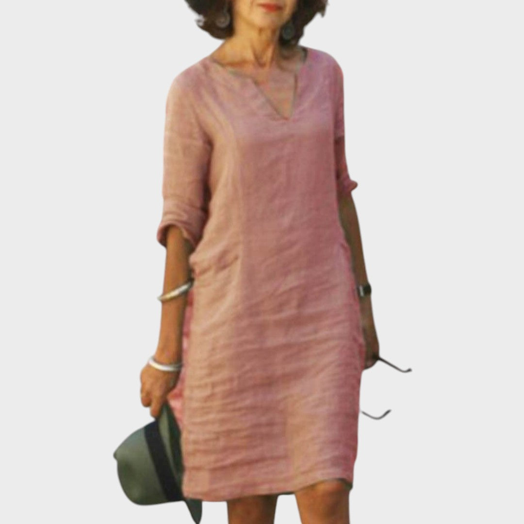 Josette | Vestido Elegante Con Escote En V