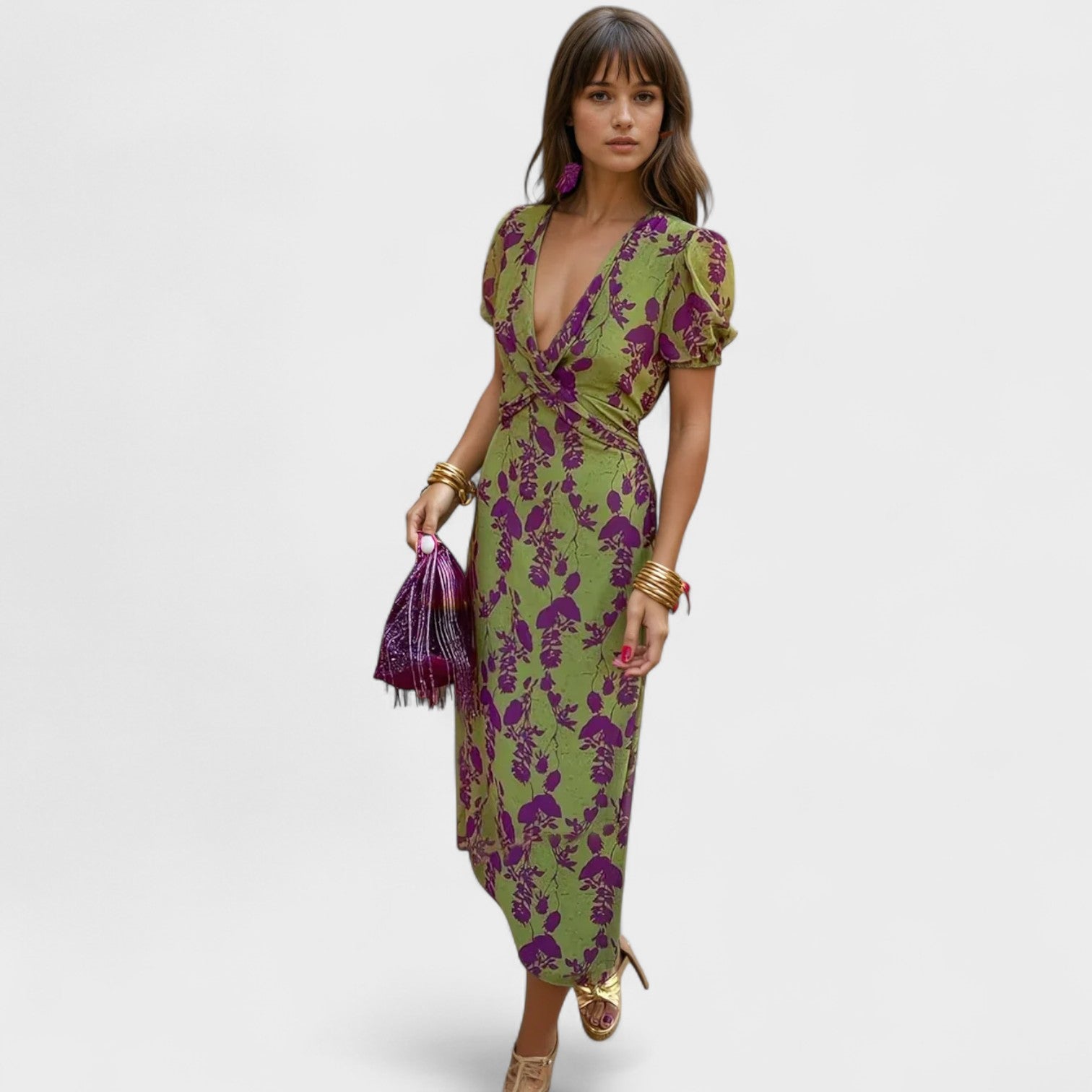 Vestido Floral Vera | Elegante Vestido de Primavera – Luna Barcelona