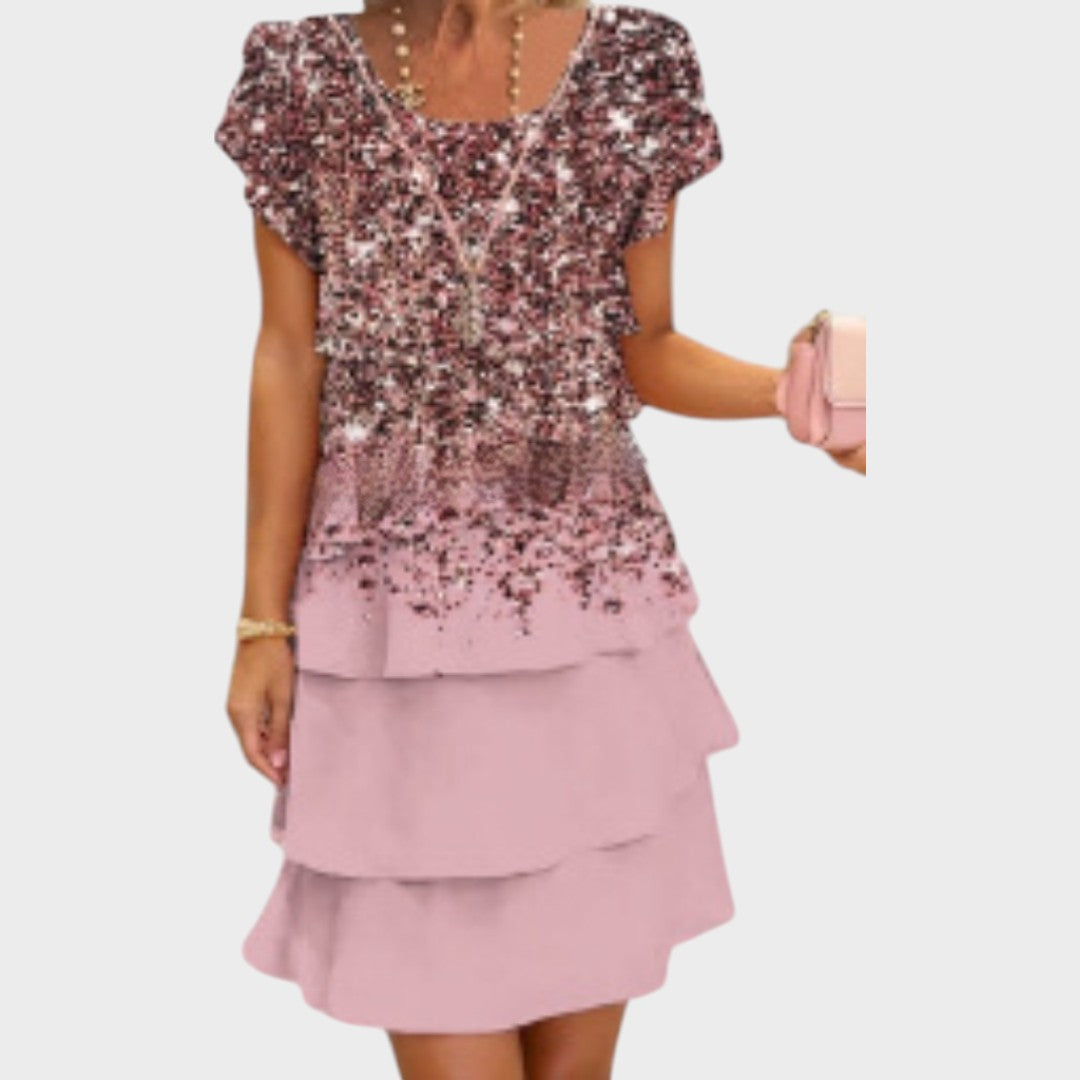 Emilie | Vestido Floral de Verão em Camadas