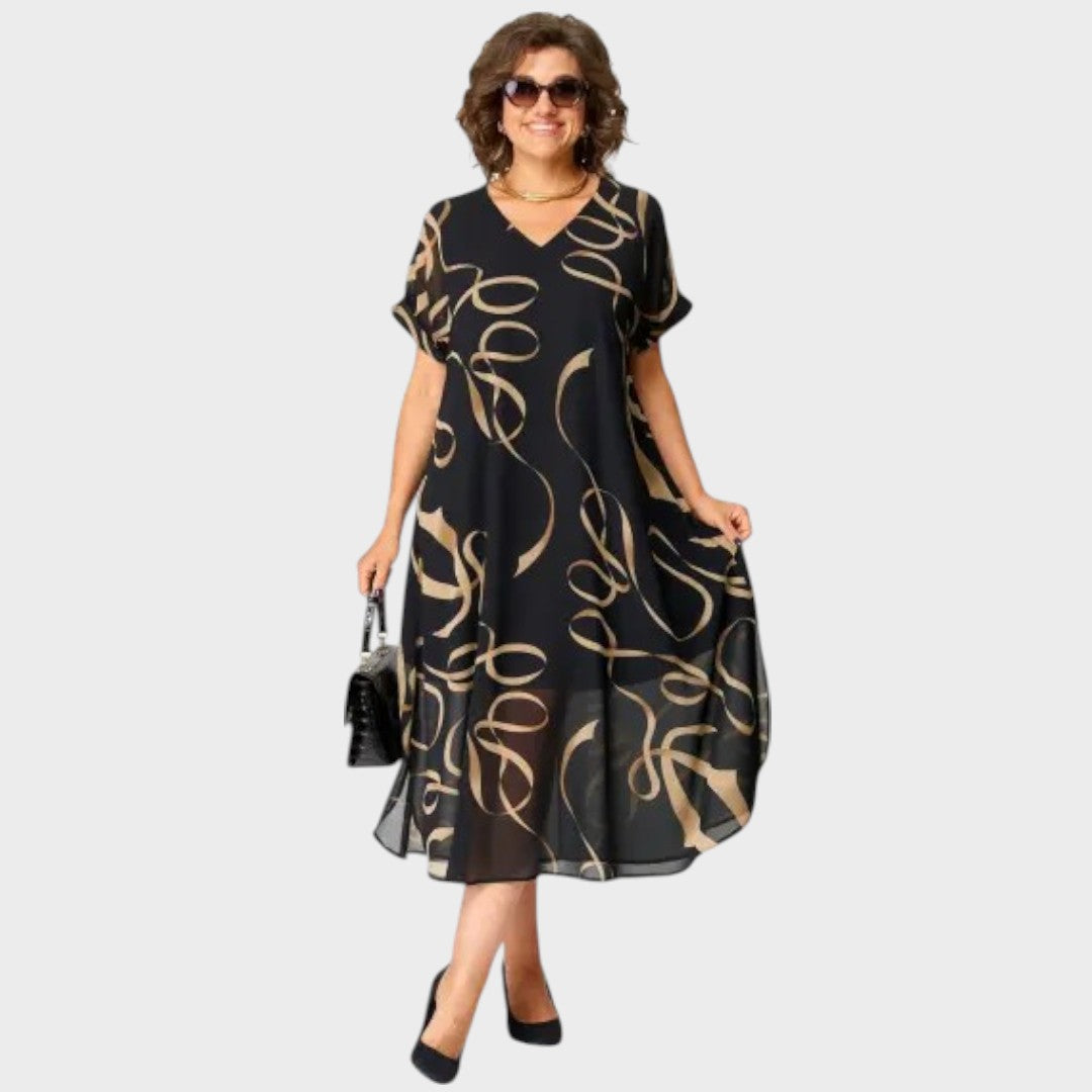 Alzira | Vestido de Chiffon Plus Size