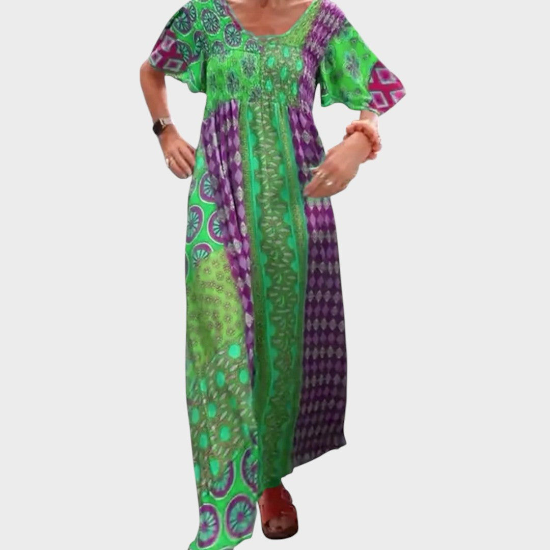 Jennie | Elegante Vestido Maxi com Estampa Paisley