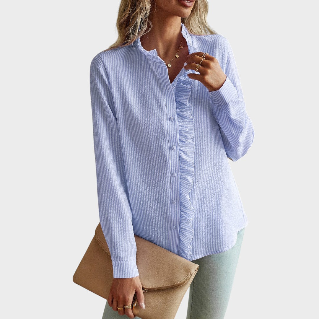 Rosilda | Blusa Elegante de Tecido Fluido e Caimento Ajustado