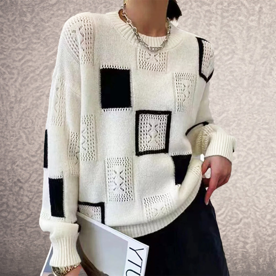 Blanche | Suéter elegante de tricô para o inverno