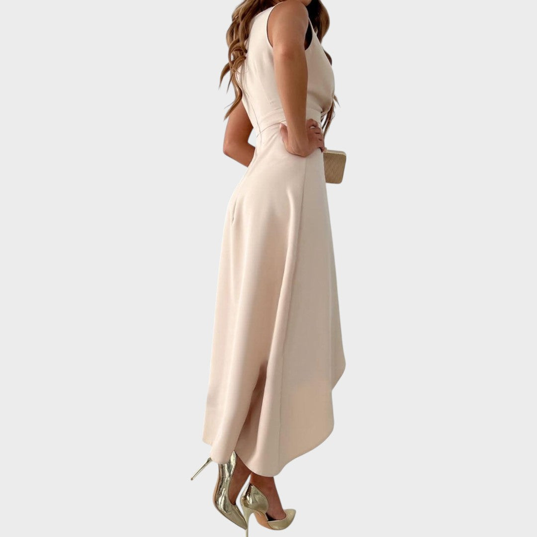 Mila | Elegante Vestido Cruzado com Decote em V