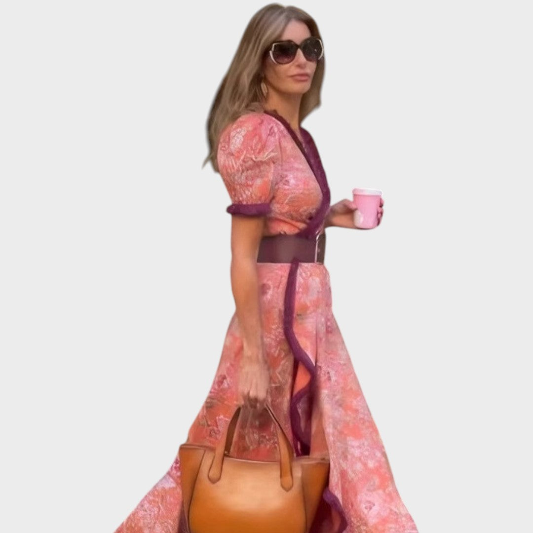 Sylvie | Vestido Longo com Mangas Evasê