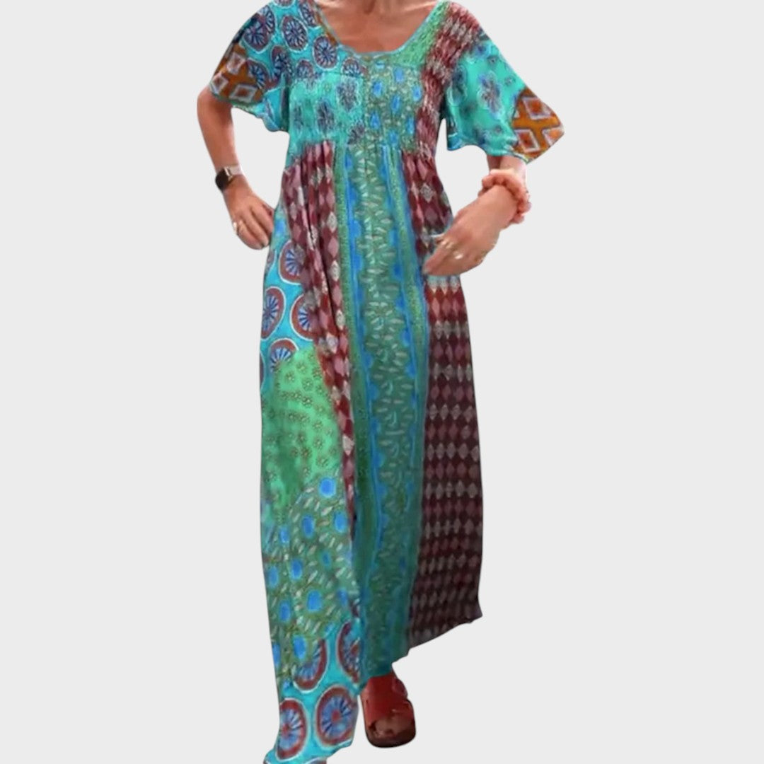 Jennie | Elegante Vestido Maxi com Estampa Paisley