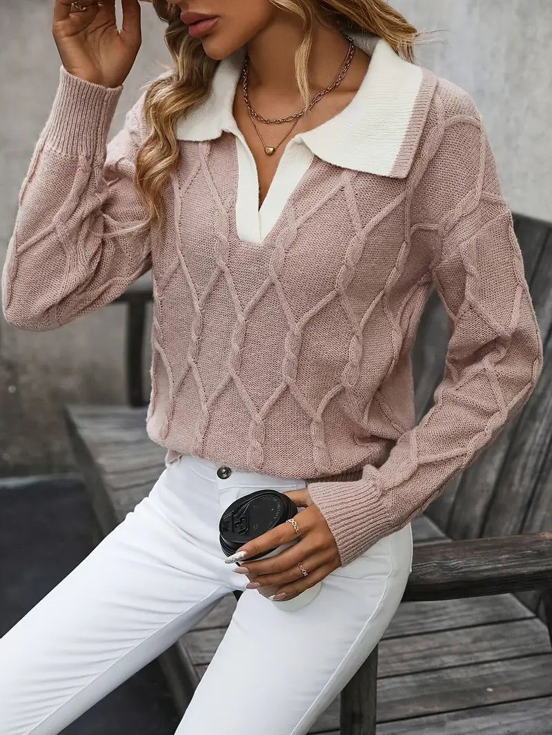 Maria | Suéter Elegante com Gola Rolê