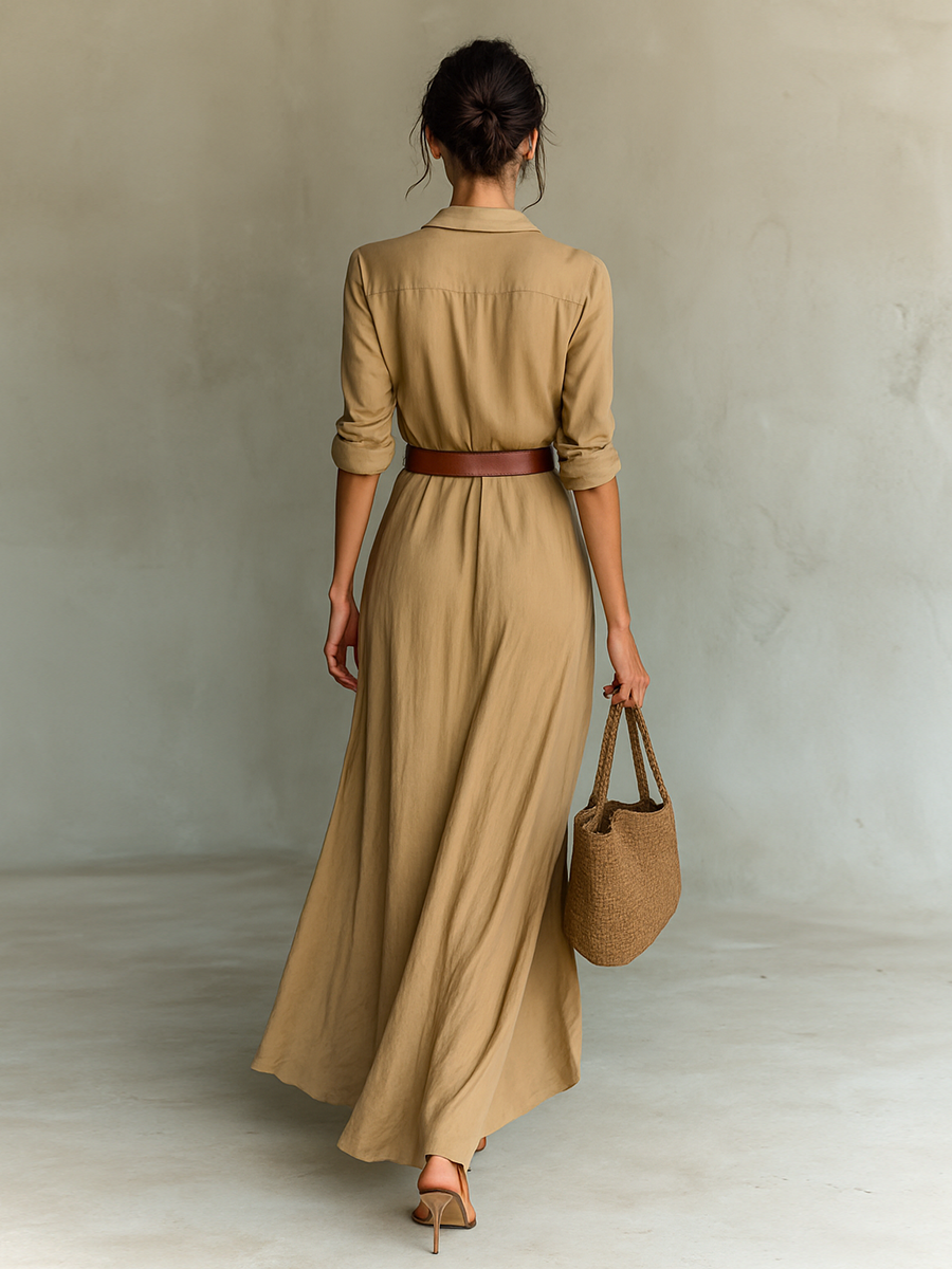 Victorie | Vestido Longo Fluido Elegante que Realça a Silhueta