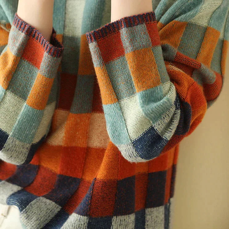 Berthe - Suéter de Gola Alta em Tricô de Cashmere
