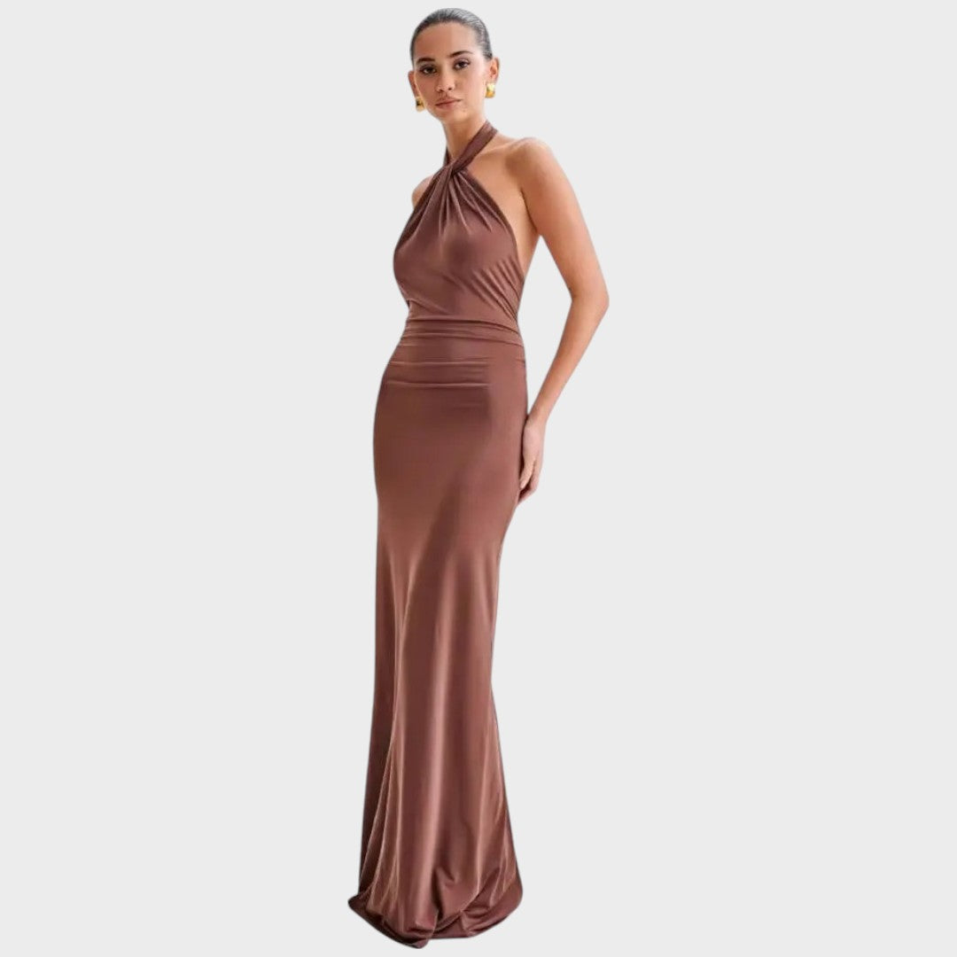 Laguna | Vestido Longo com Decote Frente Única