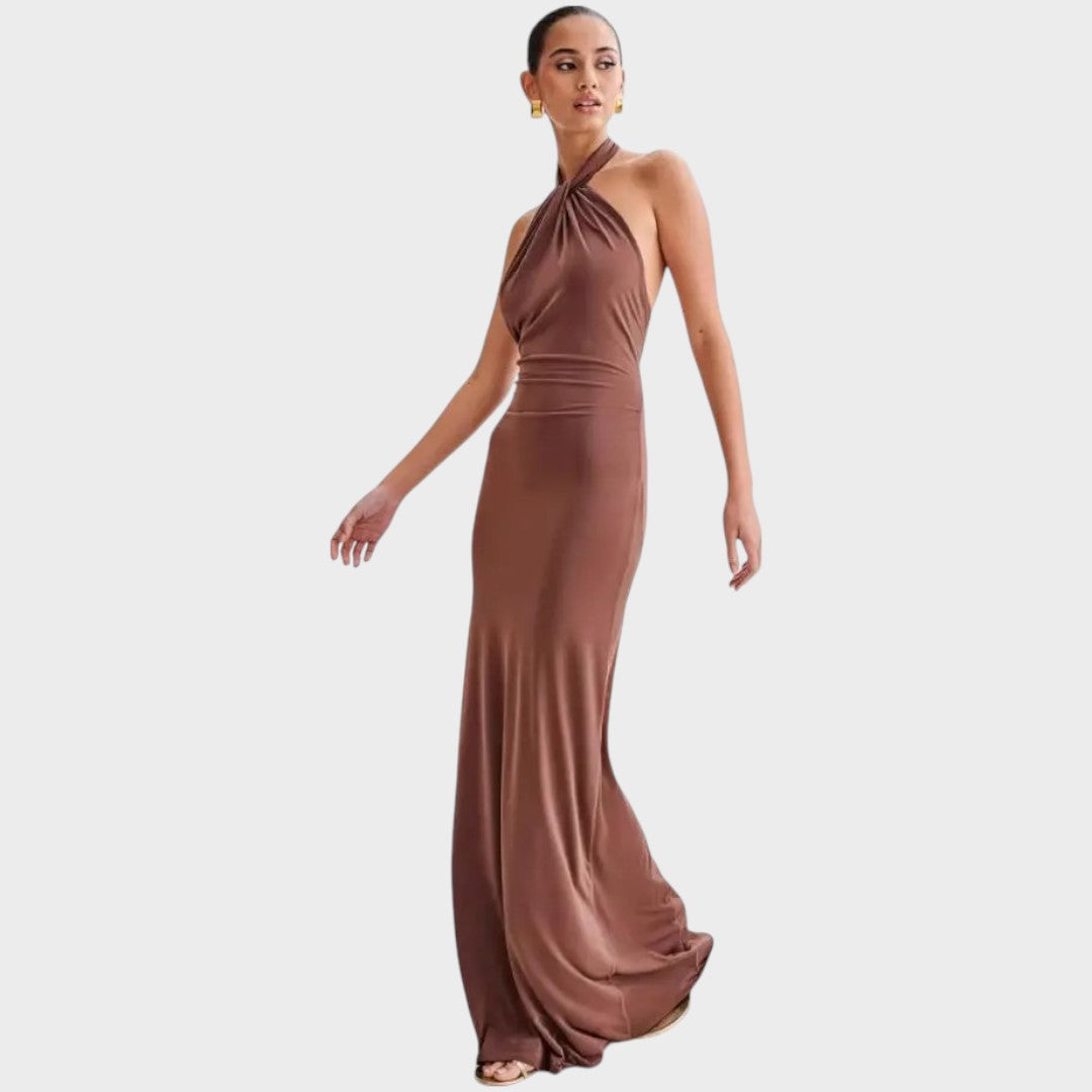Laguna | Vestido Longo com Decote Frente Única