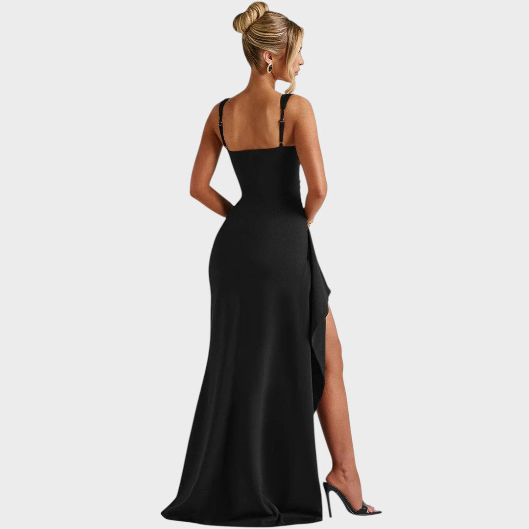 Zariani | Elegante Maxi Vestido con Espalda Abierta