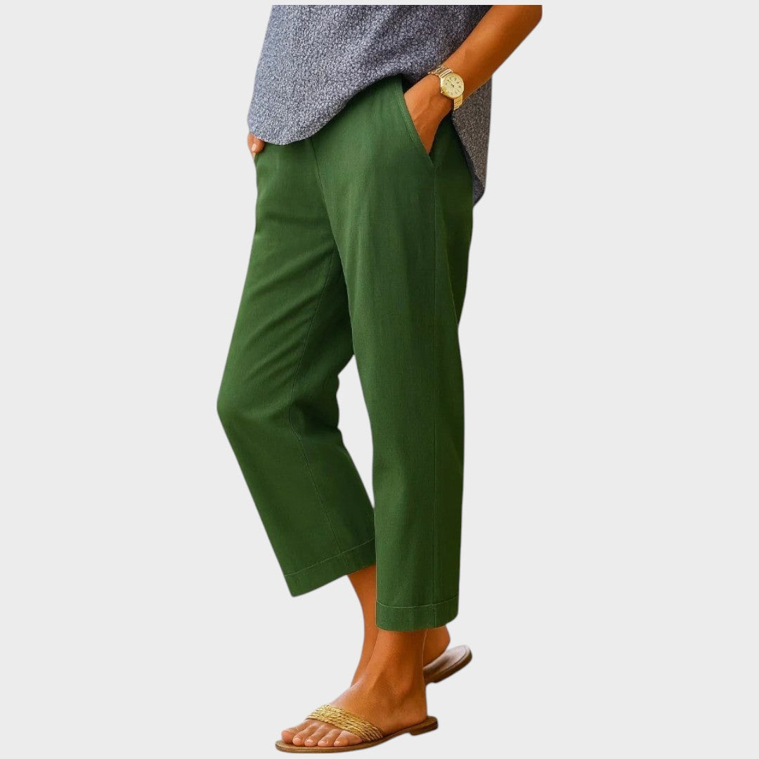 Rita | Calça Leve de Verão com Corte Reto Relaxado