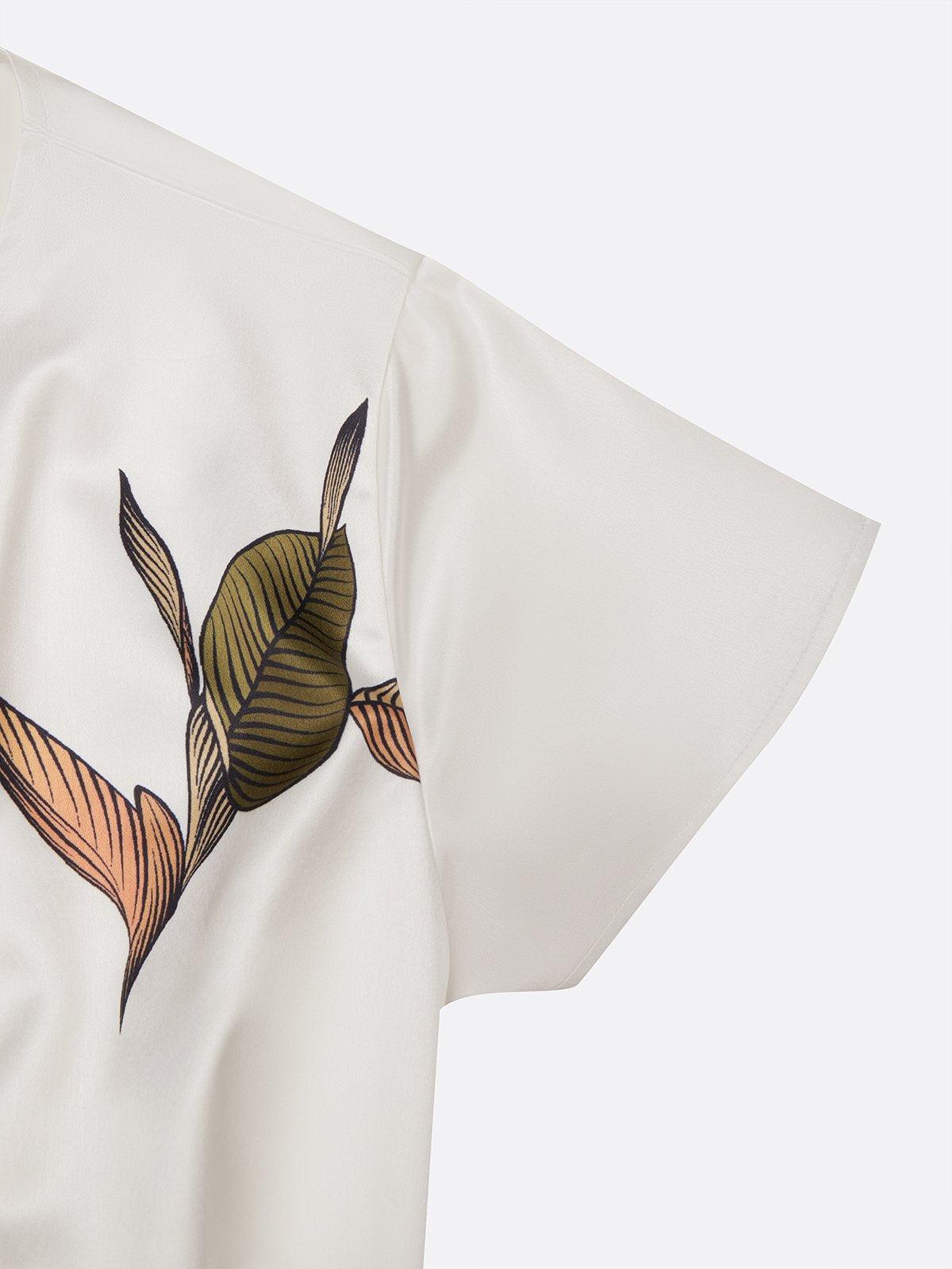 Matilde | Vestido Wrap Elegante con Estampado de Hojas