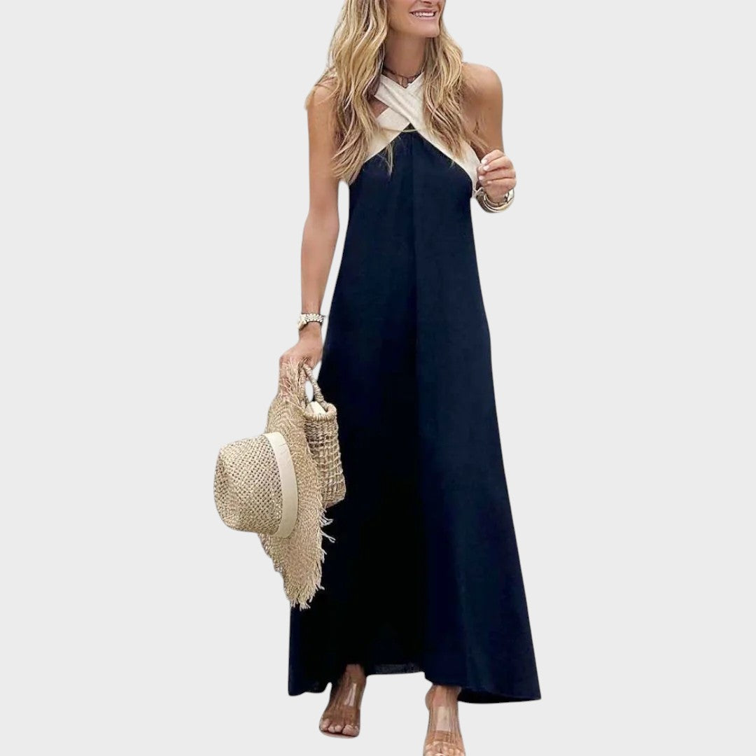 Sienna | Vestido com Decote Cruzado e Costas Abertas