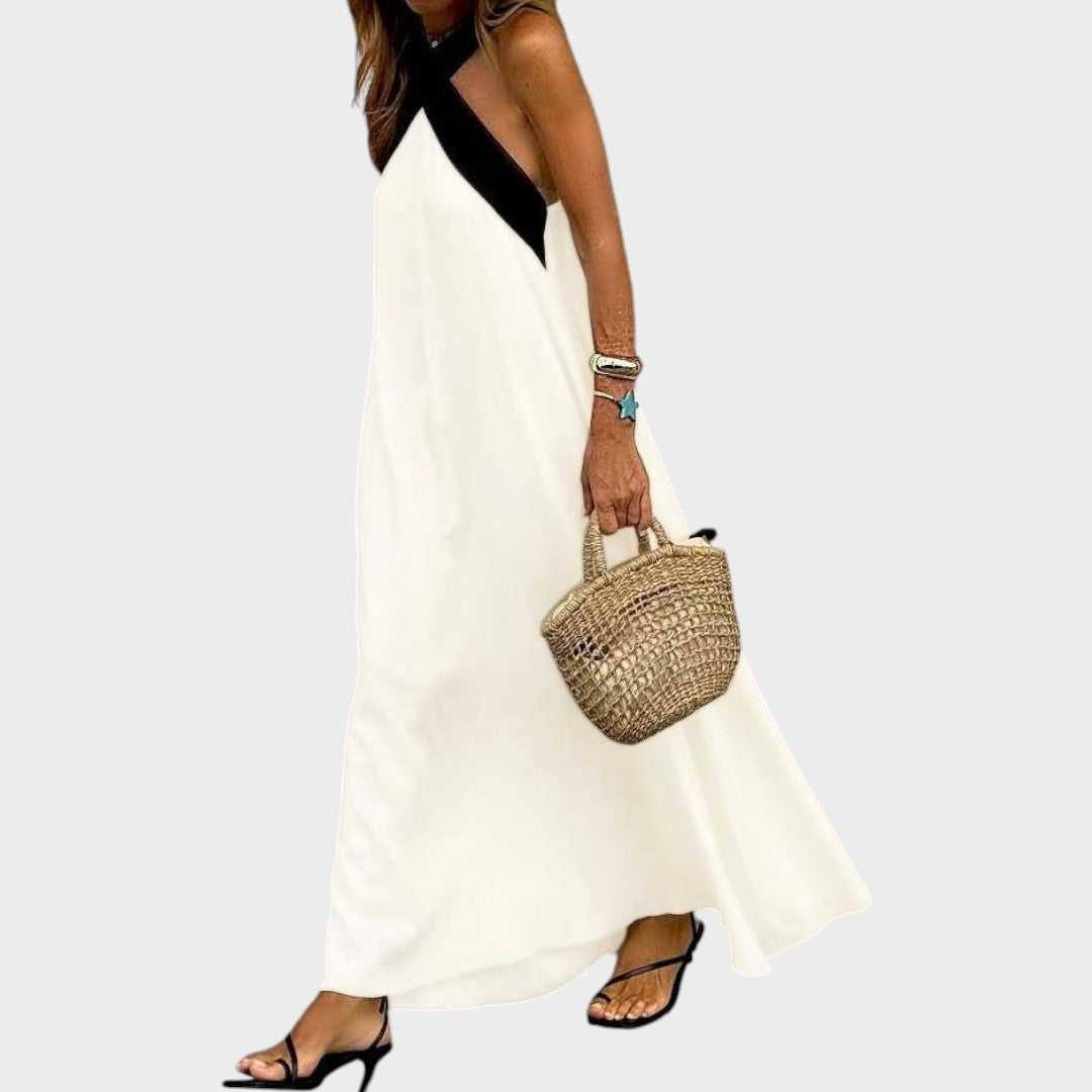 Sienna | Vestido com Decote Cruzado e Costas Abertas