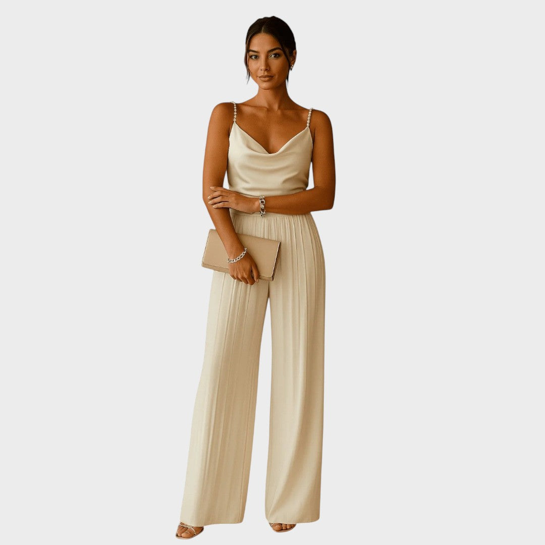 Margarida | Macacão Elegante com Pantalona
