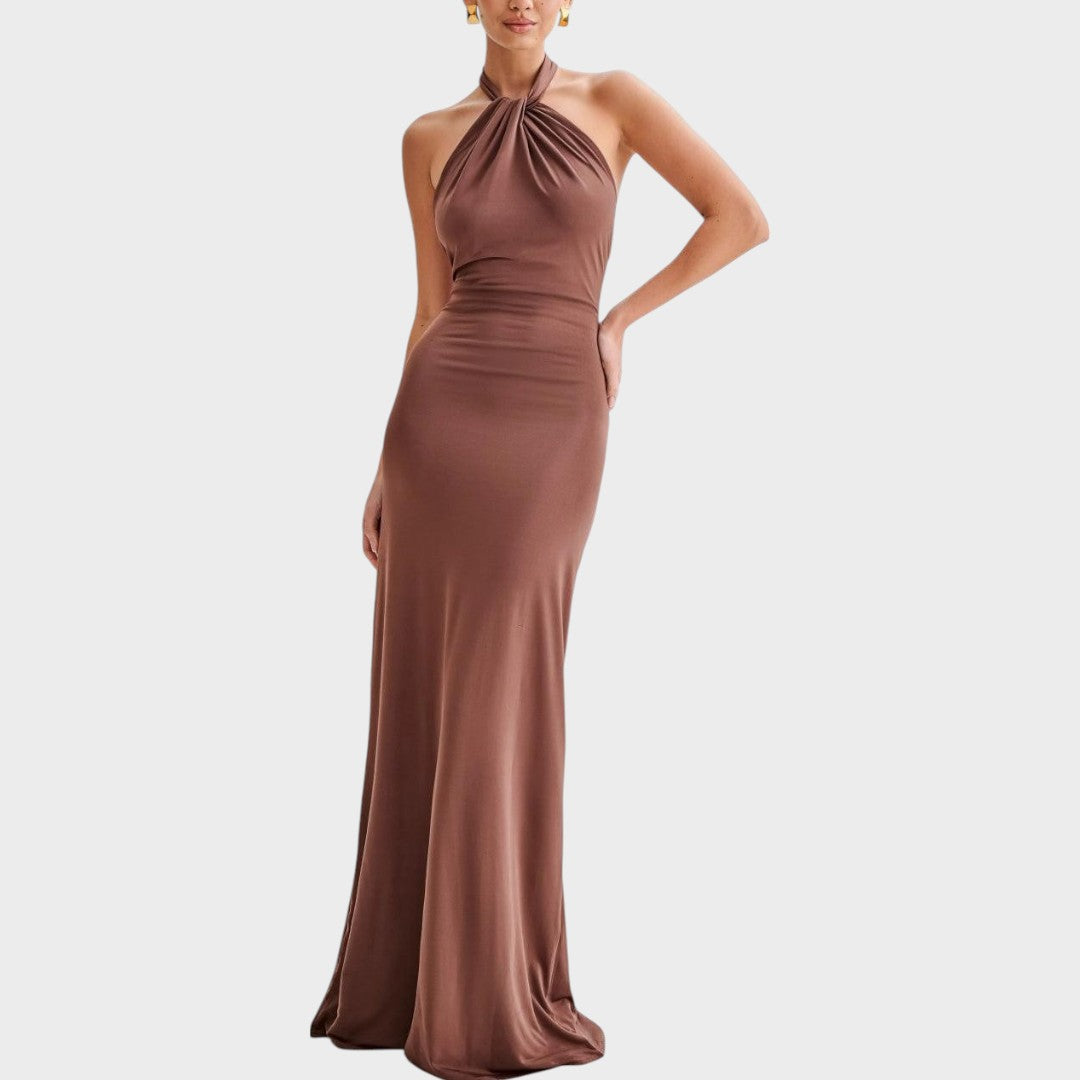 Laguna | Vestido Longo com Decote Frente Única