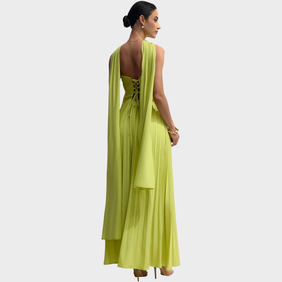 Rosalía | Vestido Plisado Sin Tirantes