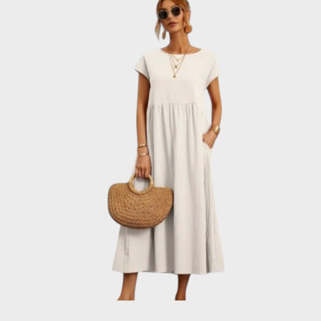 Magnolia | Vestido Casual e Elegante Leve e Fluido para o Verão