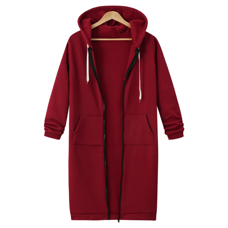 Dfida - Moletom com Capuz e Zíper em Fleece Casual
