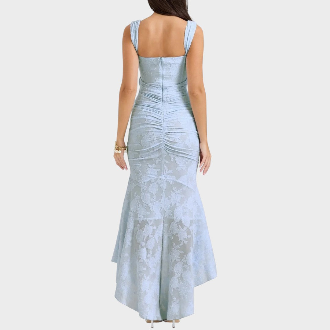 Ashley | Elegante Vestido Ajustado com Drapeado Fino para Ocasiões Especiais