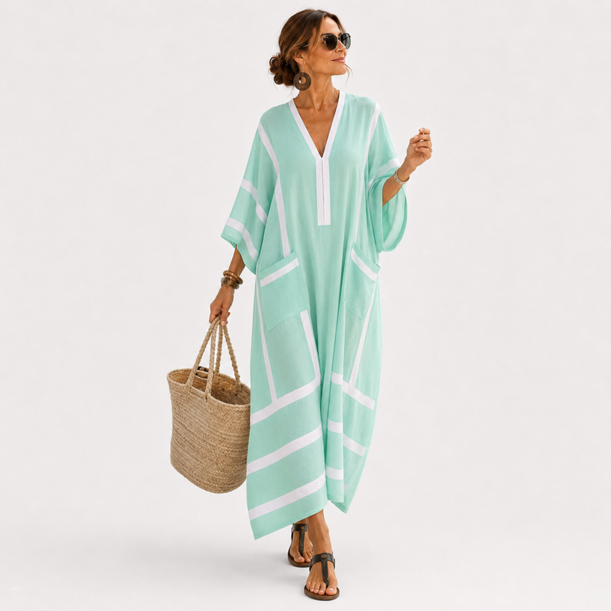 Caftan Zaira Verde Menta