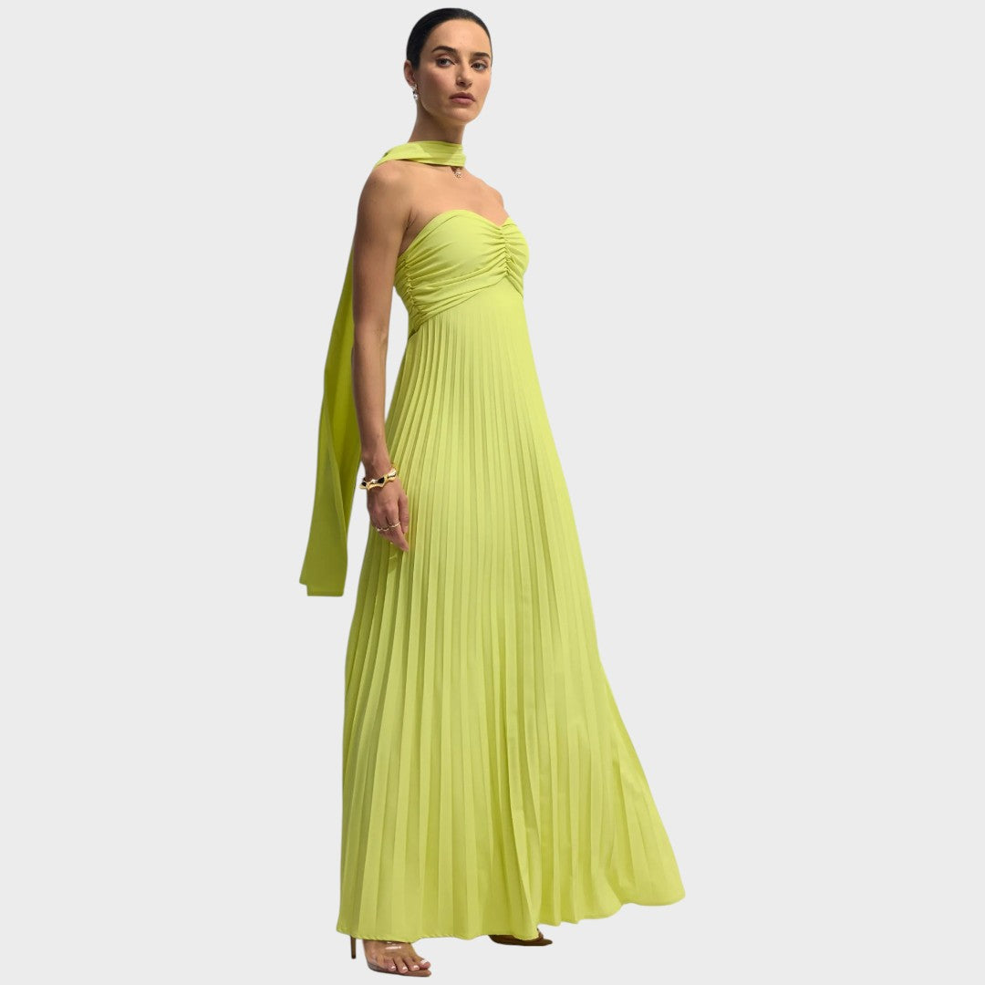 Rosalía | Vestido Plissado Tomara que Caia