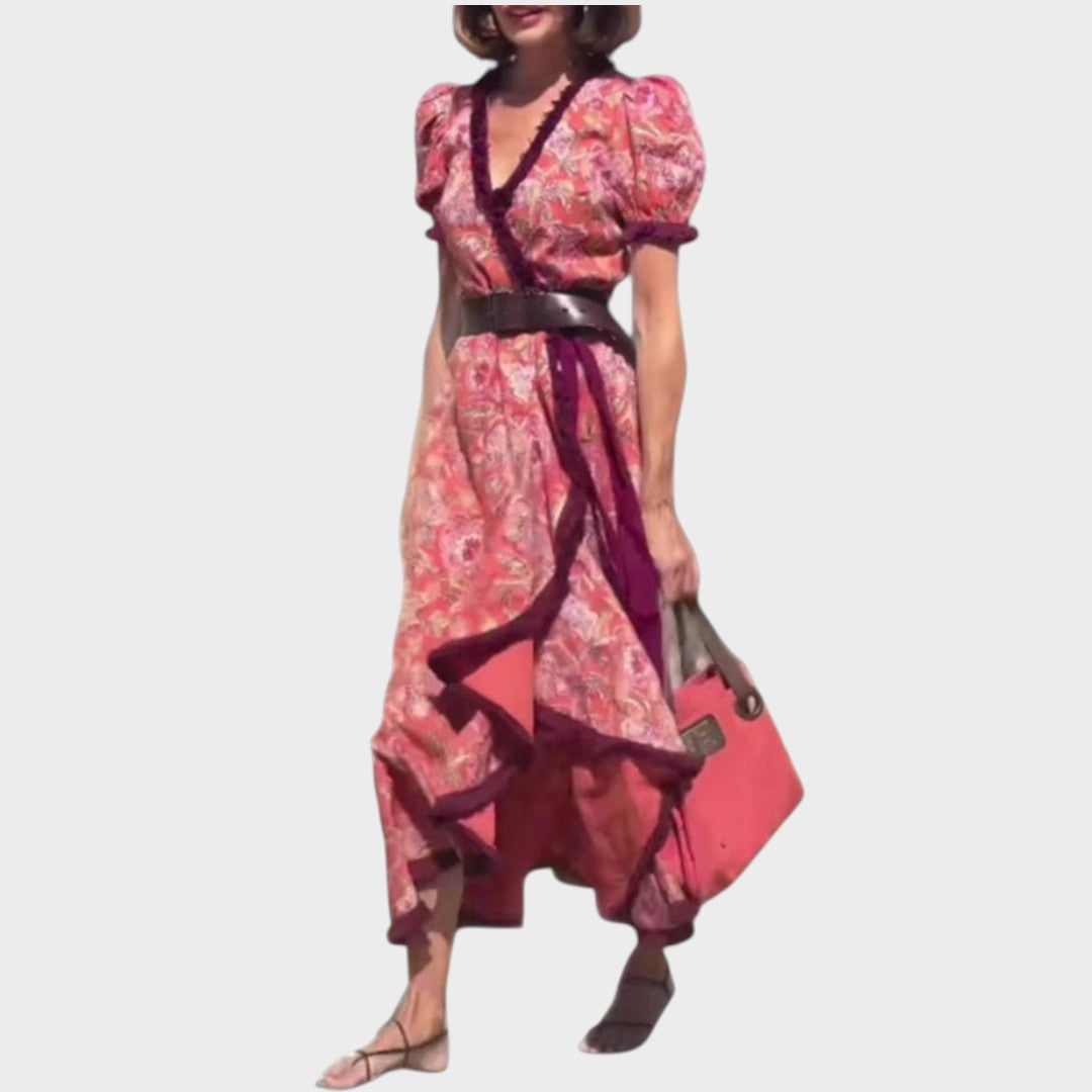 Sylvie | Vestido Longo com Mangas Evasê