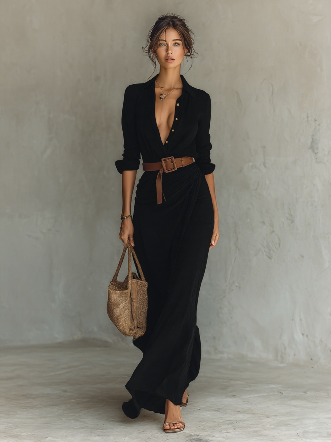 Victorie | Vestido Longo Fluido Elegante que Realça a Silhueta