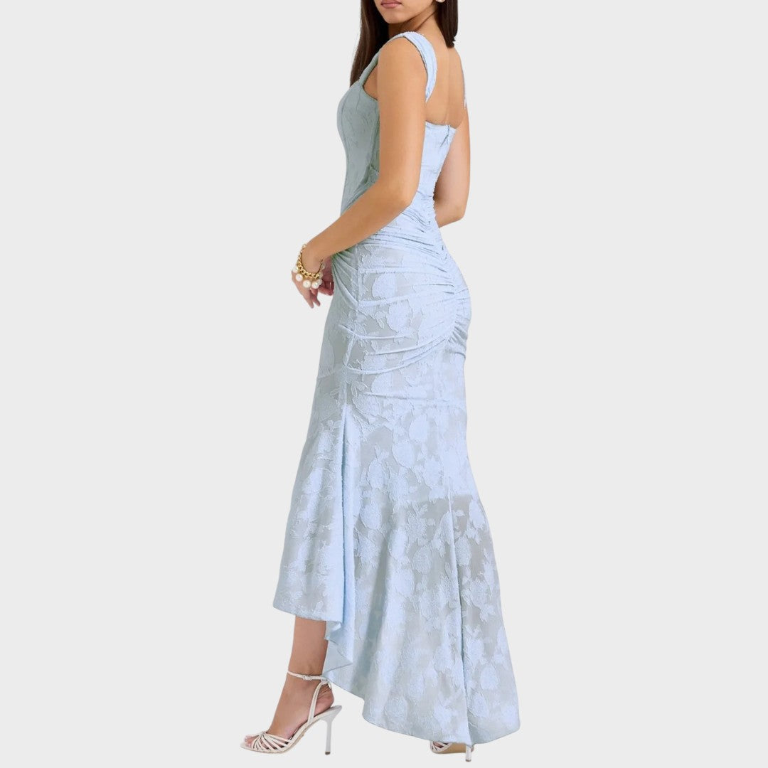 Ashley | Elegante Vestido Ajustado com Drapeado Fino para Ocasiões Especiais