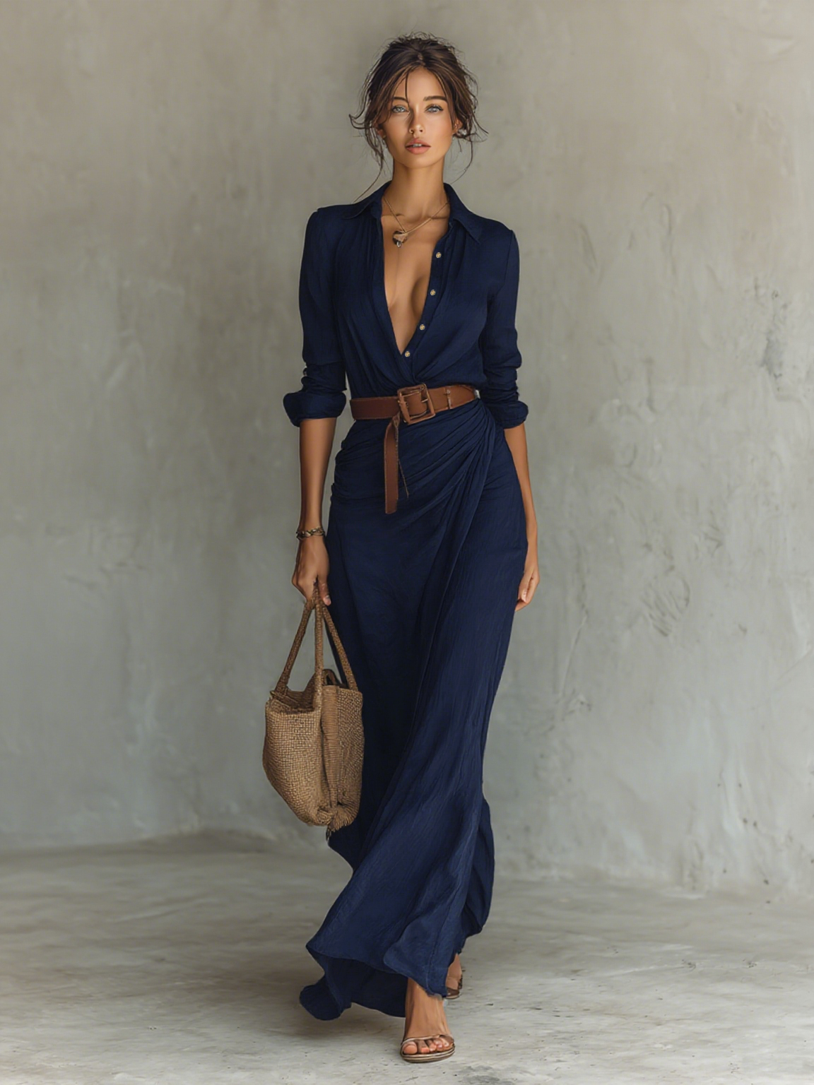 Victorie | Vestido Longo Fluido Elegante que Realça a Silhueta