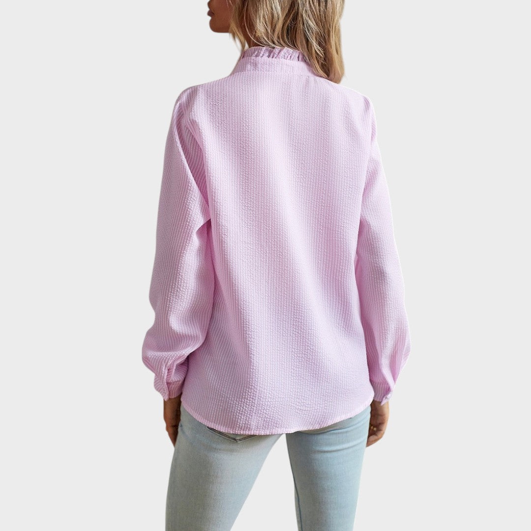 Rosilda | Blusa Elegante de Tecido Fluido e Caimento Ajustado