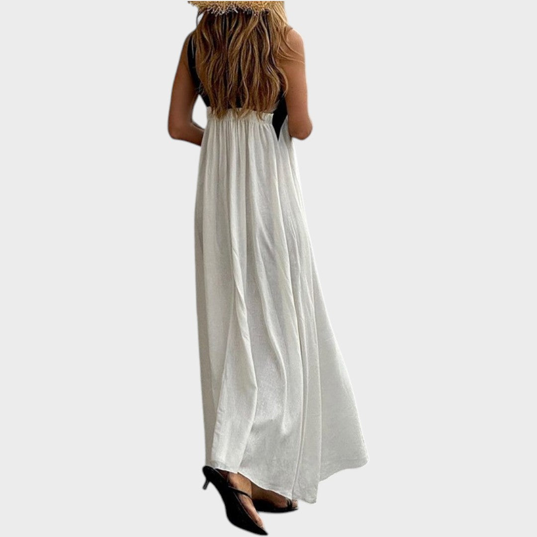 Sienna | Vestido com Decote Cruzado e Costas Abertas