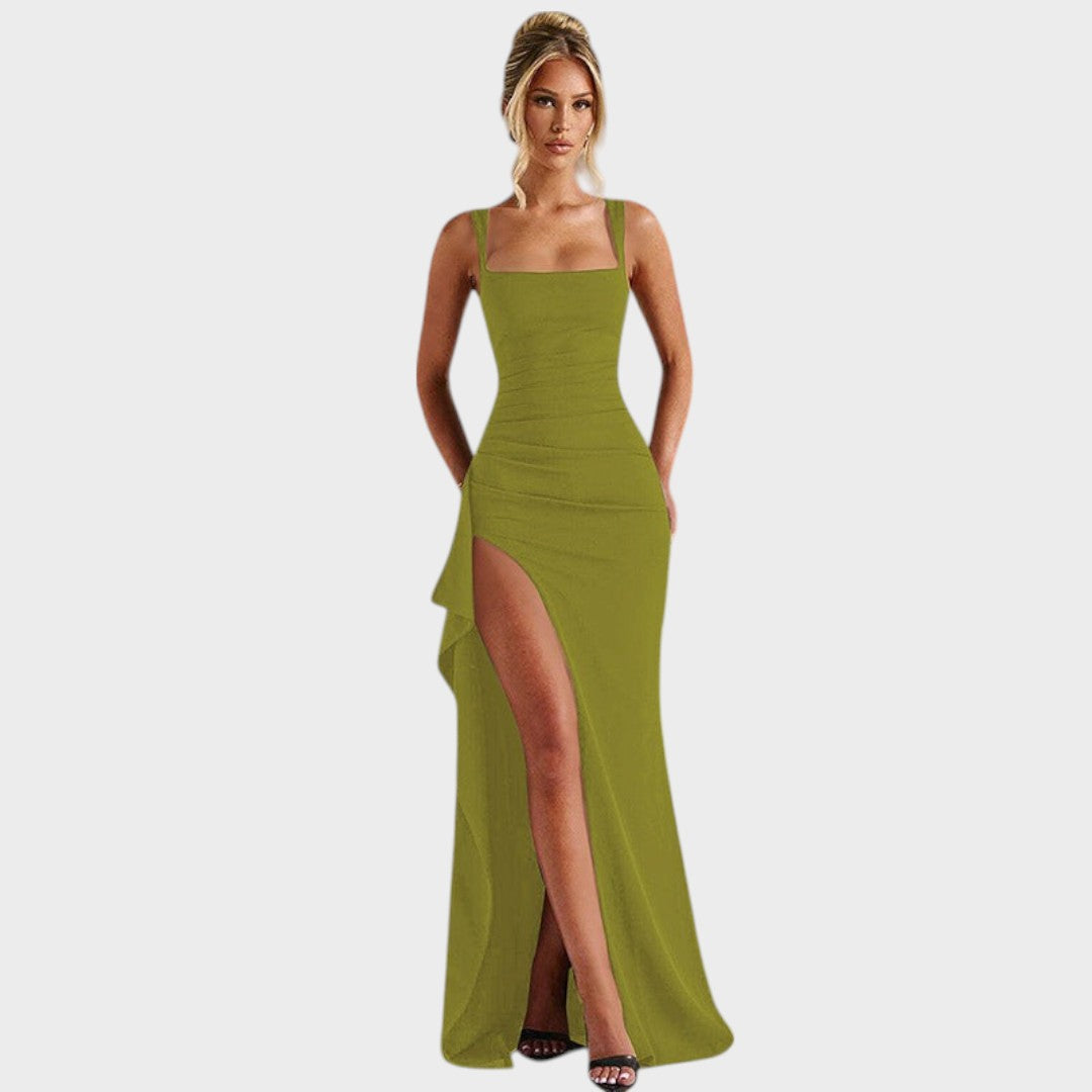 Zariani | Elegante Vestido Maxi com Costas Abertas