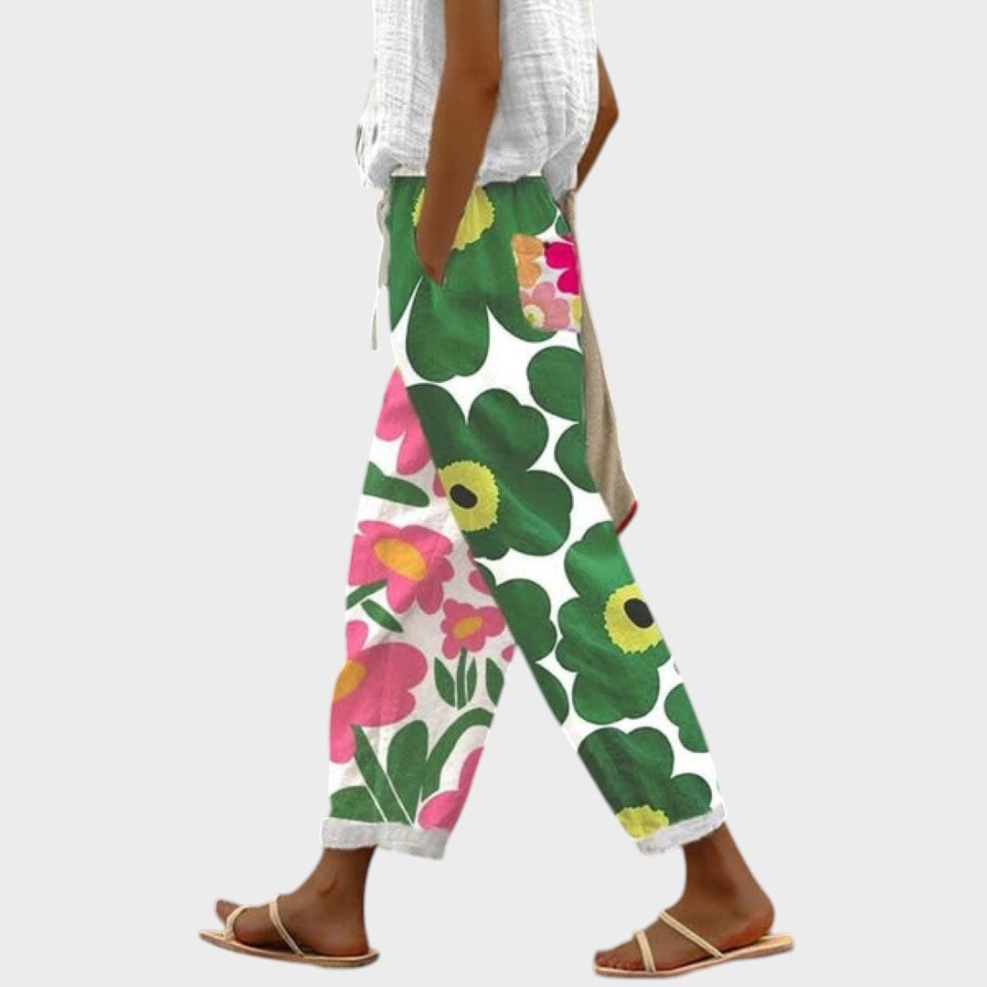 Jasmine | Calça Estampada com Cintura Elástica