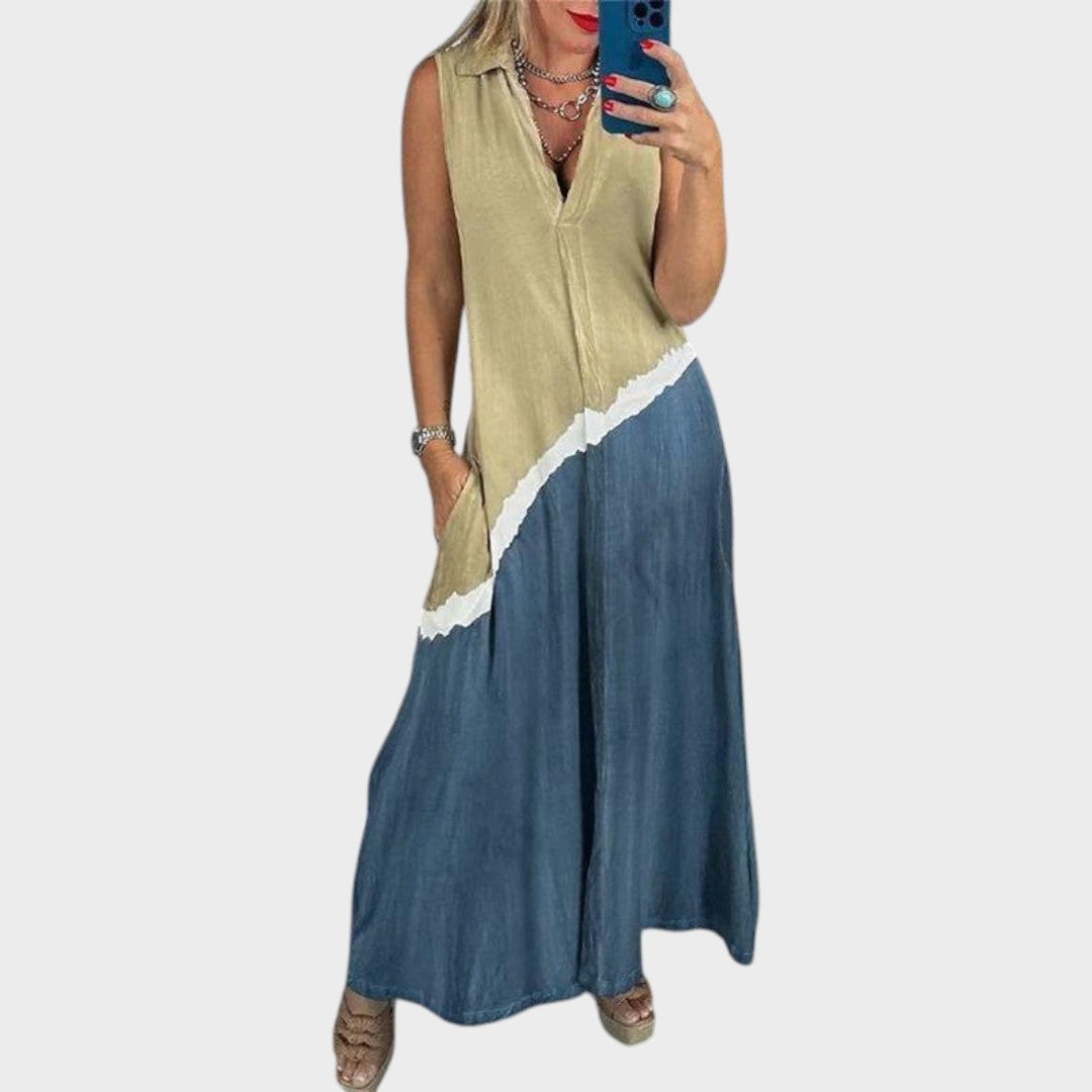 Immaculada | Vestido Longo Fluido com Decote em V