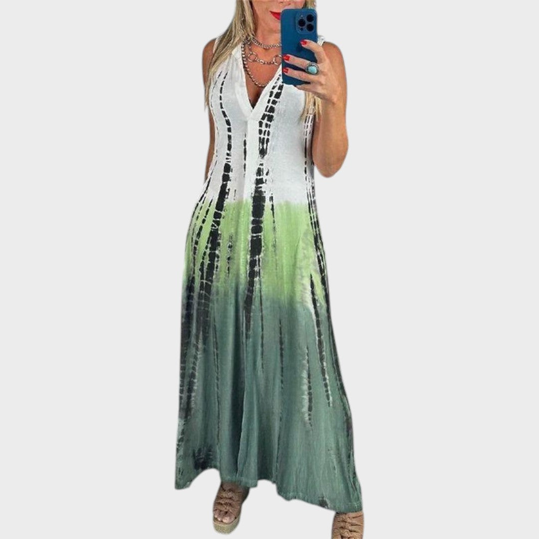 Immaculada | Vestido Longo Fluido com Decote em V