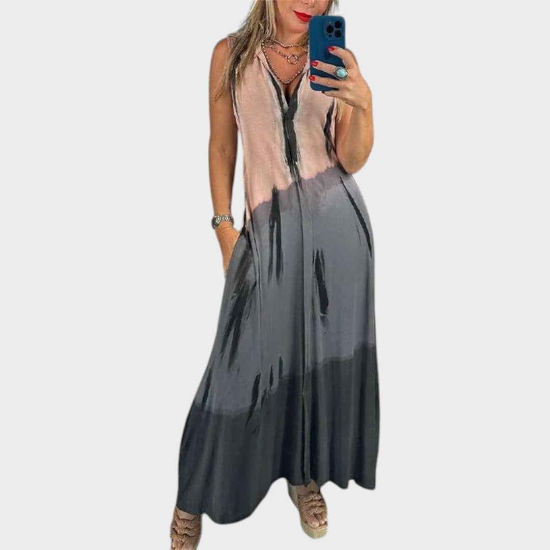 Immaculada | Vestido Longo Fluido com Decote em V
