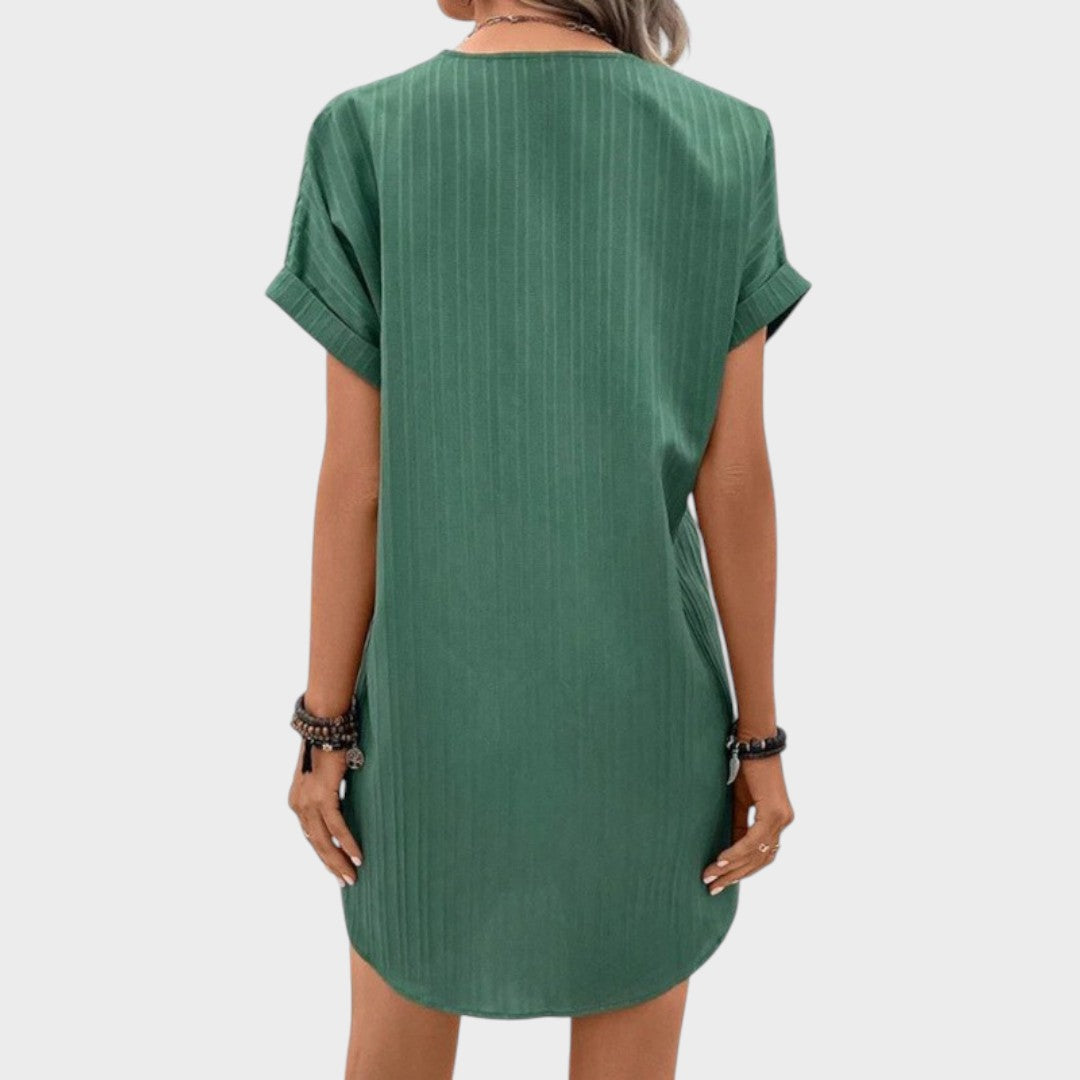 Atália | Vestido Confortável com Decote em V
