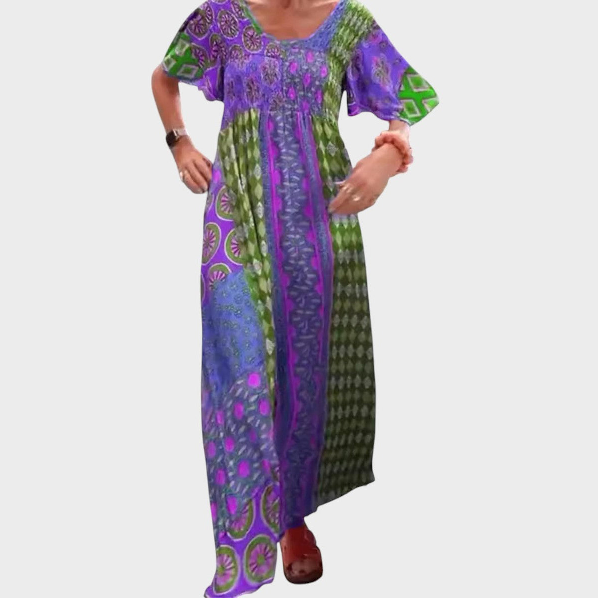 Jennie | Elegante Vestido Maxi com Estampa Paisley