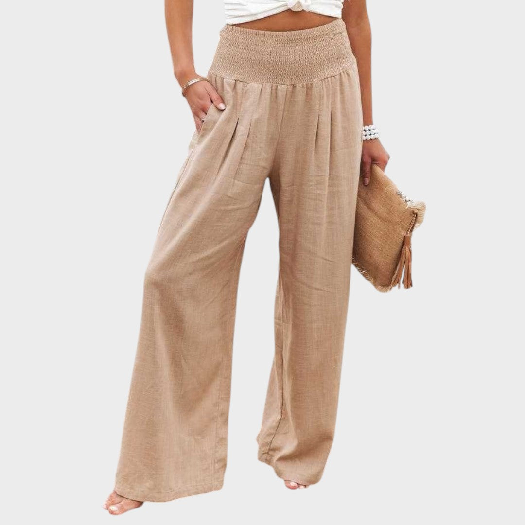 Anna | Calça Ampla de Verão para Dias Leves e Descontraídos