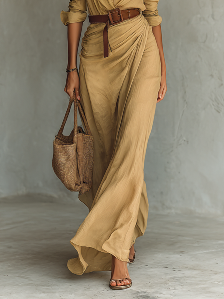Victorie | Vestido Longo Fluido Elegante que Realça a Silhueta