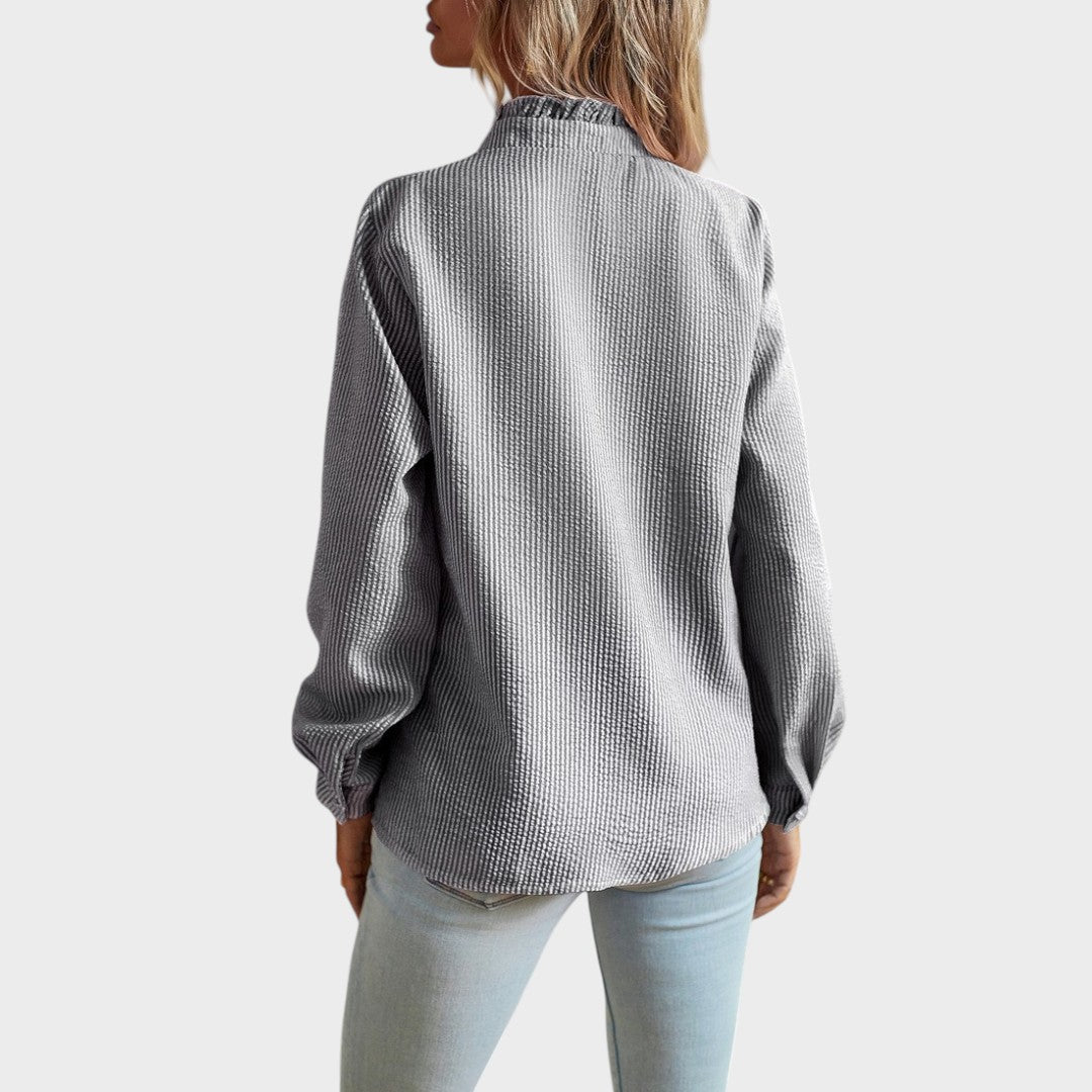 Rosilda | Blusa Elegante de Tecido Fluido e Caimento Ajustado