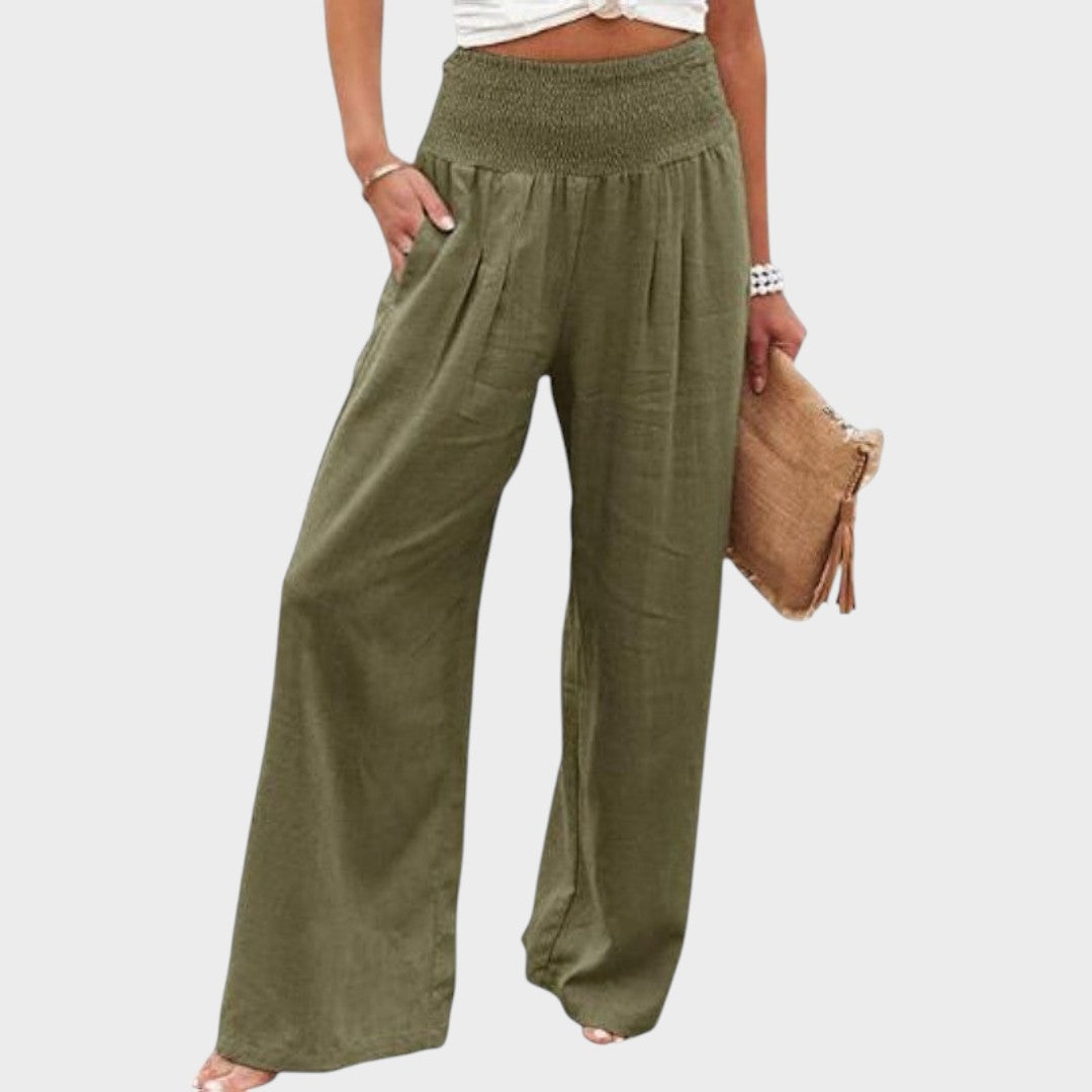 Anna | Calça Ampla de Verão para Dias Leves e Descontraídos