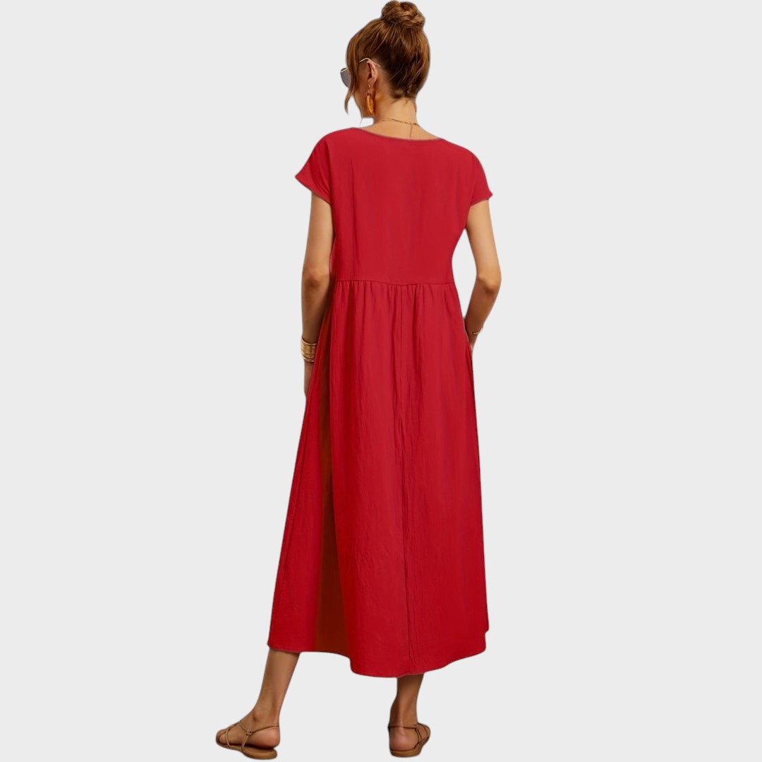 Magnolia | Vestido Casual e Elegante Leve e Fluido para o Verão